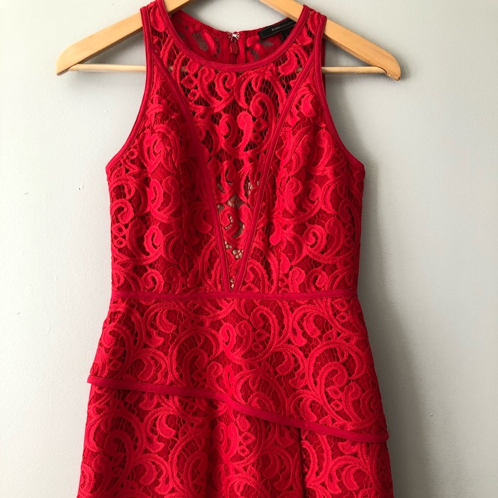 NWT BCBG Max Azria Red Dress - Picture 5 of 7